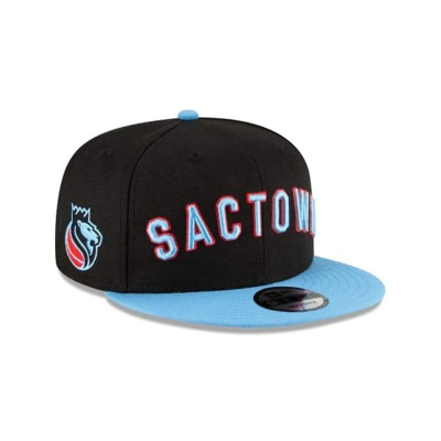 Black Sacramento Kings Hat - New Era NBA City Edition 9FIFTY Snapback Caps USA5308762